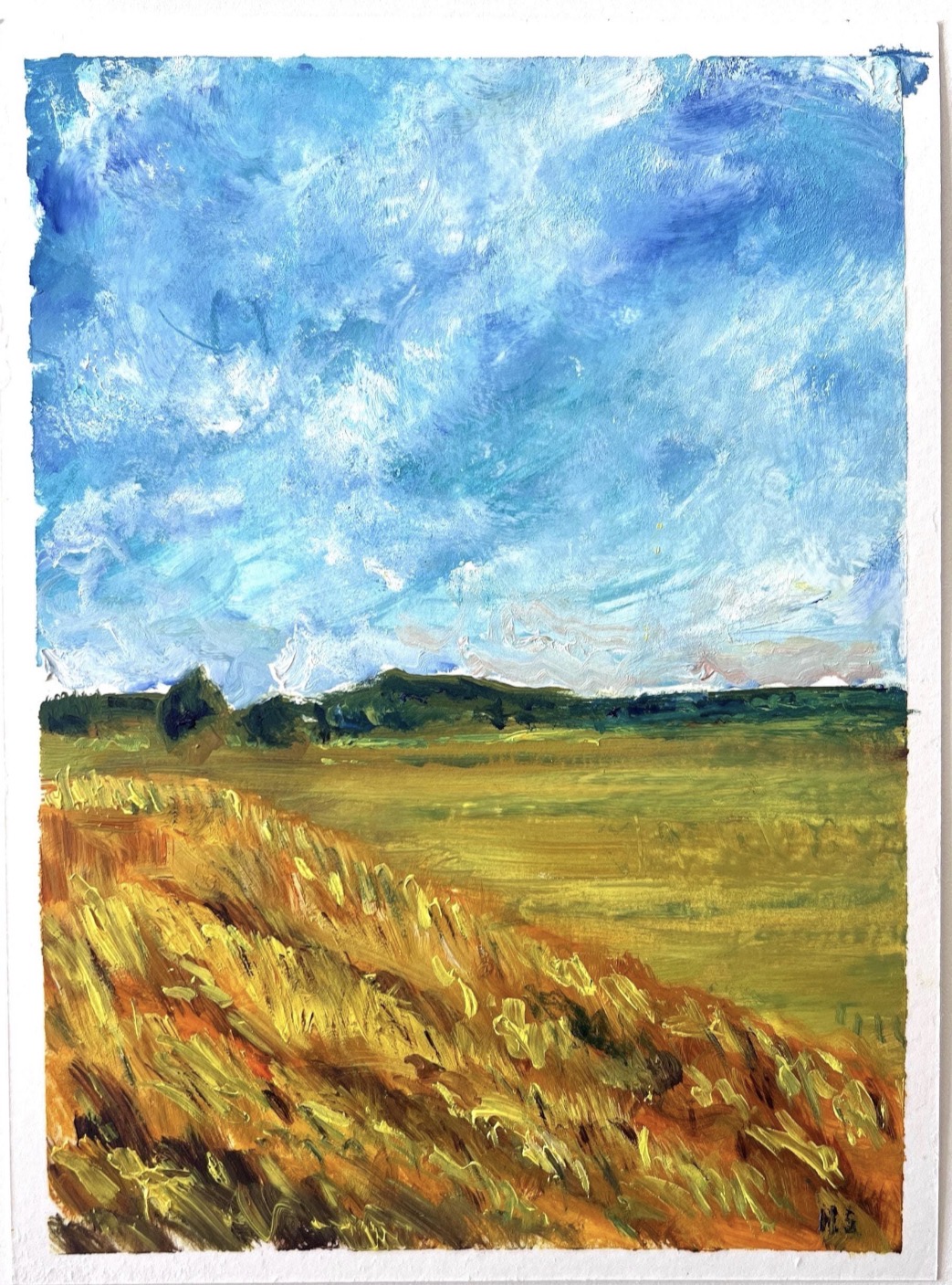 Ukrainian Gold painting by Ukrainian artist Marina Stognieva